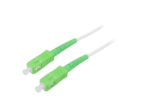 SCA-SCA/OS2-050WH Patch cord światłowodowy OS2 SC/APC,z obu stron 5m LSZH