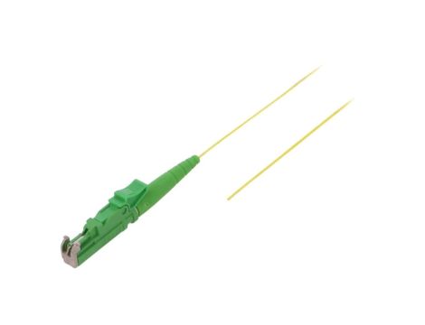 FIBRAIN-PIG-008 Pigtail światłowodowy E2/APC 2m Światłowód: 900um żółty Gold