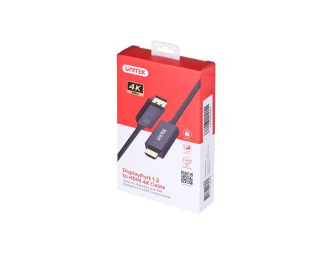 UNITEK ADAPTER KABEL DP 1.2 - HDMI, 4K 60HZ, 1,9M
