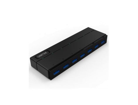 Adapter Unitek Y-3184 HUB 7xUSB 3.0 z zasilaczem i BC 1.2