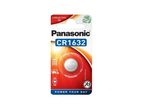 Bateria CR1632 1BL PANASONIC 3V 140mAh (1 szt.)