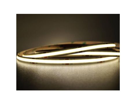 UQS-COB-12W-NW-24V-50m Profesjonalna taśma LED typu COB, 12W 480 chips/m, CRI 90, 24V, biala ne...