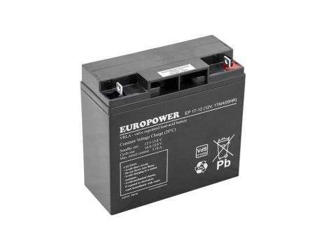 Akumulator AGM EUROPOWER serii EP 12V 17Ah (Żywotność 6-9 lat)