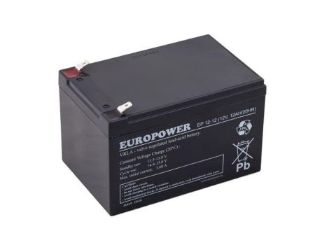 Akumulator VRLA AGM 12V 12Ah (żywotność 6-9 lat) EP 12-12 T2