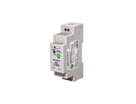DIN15W24 Zasilacz DIN 24V/0.63A, plastic