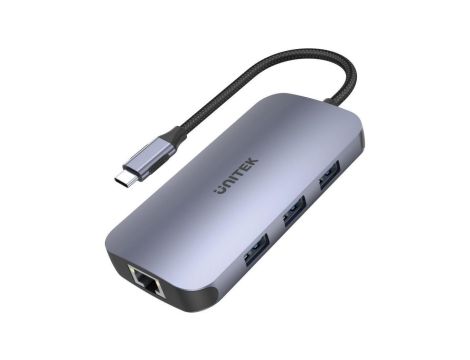 Unitek D1071A Hub N9+ USB-C HDMI, PD 100W, czytnik kart