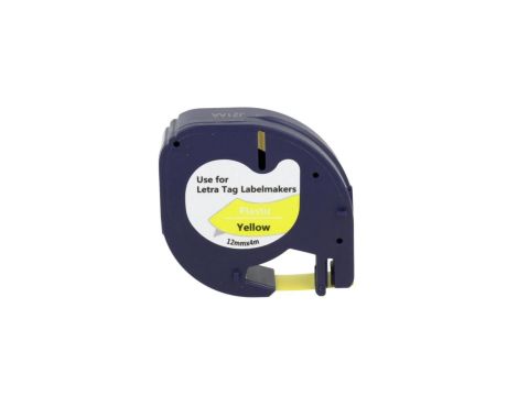 Taśma LT 59423 do drukarki DYMO 12mm 4m żółta czarny nadruk