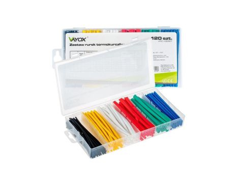 Rurki termokurczliwe 120 szt. 100mm 1,5-10mm VRC-120SET Vayox