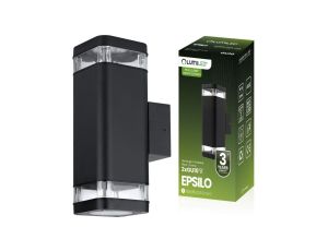 Lampa Ogrodowa Zewnętrzna Kinkiet Elewacyjny 2x GU10 LED IP54 Góra Dół EPSILO LUMILED
