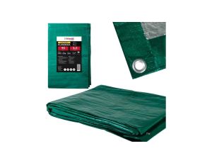 Plandeka 3x3 90g zielona gruba wzmacniana z oczkami płachta Schmith