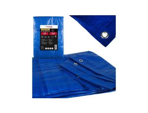 Plandeka 3x4 niebieska wzmacniana z oczkami płachta Schmith