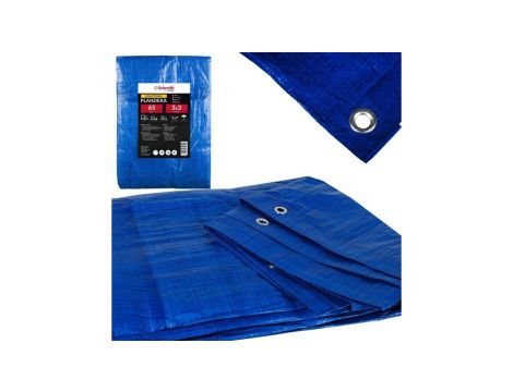 Plandeka 3x3 niebieska wzmacniana z oczkami płachta Schmith