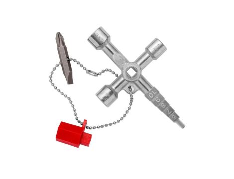 Klucz wielofunkcyjny Profi-Key do szaf sterowniczych (4 profile) talblic rozdzielczych systemów odcinających z adapterem 1/4 KNI