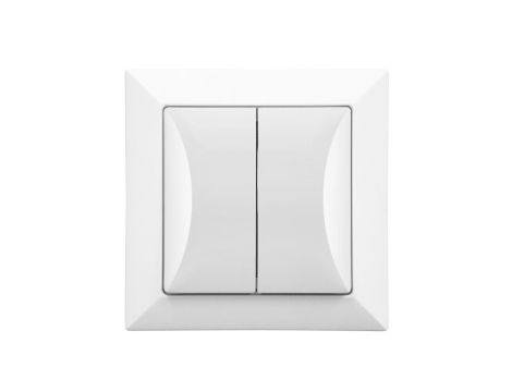 Łącznik podtynkowy żaluzjowy roletowy , Pola biały, 33517