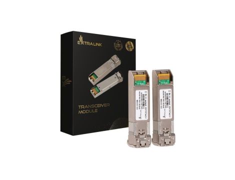 Moduł SFP28 25Gbps, LC/UPC Duplex, 1310nm, 10km, single mode, DOM Extralink SFP28 25G 2-Pack