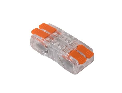 Szybkozłączka z dźwignią przelotowa 4x 0,2-2,5mm2 przezroczysta E.4194/2 /50szt./