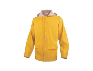 Bluza przeciwdeszczowa z poliestru powlekanego na zewnątrz poliuretanem, kolor Żółty, rozmiar: XXL, 900VESJAXX