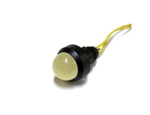 Lampka LED żółta 230V AC/DC (klosz 20mm)
