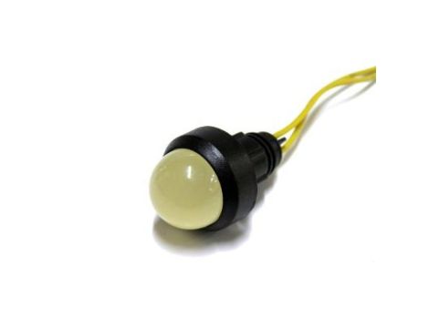 Lampka LED żółta 230V AC/DC (klosz 20mm)