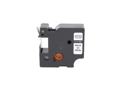 Taśma D1 45803 do drukarki DYMO 19mm 7m biała taśma czarny nadruk