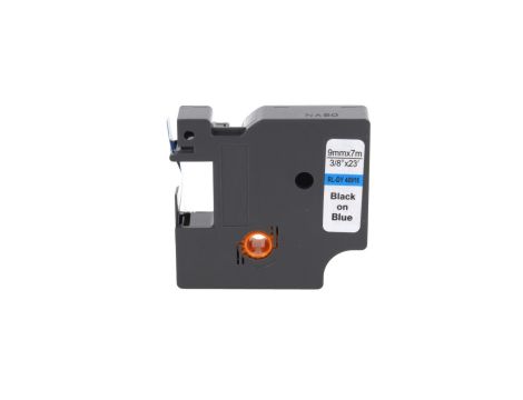 Taśma D1 40916 do drukarki DYMO 9mm 7m niebieska taśma czarny nadruk