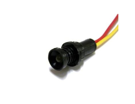 Lampka LED żółta 12-24V AC/DC (klosz 5mm)