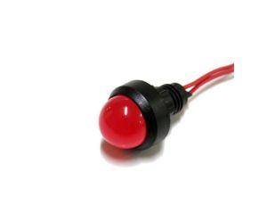 Lampka LED czerwona 230V AC/DC (klosz 20mm)