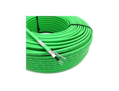 Przewód grzejny kabel grzewczy samoregulujący ZBROJONY 230V 9mm 17W/m /100m rolka/