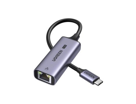 Adapter Ugreen CM648 USB-C do RJ45 Ethernet 2.5G - szary