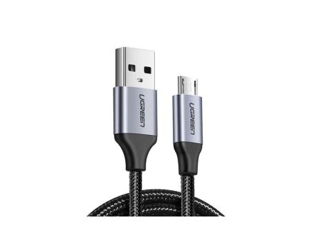 Kabel Ugreen US290 60148 USB-A / micro USB 2.4A 2m - szary