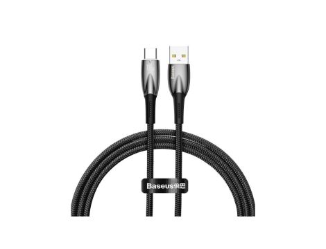 Baseus Glimmer Series kabel do szybkiego ładowania USB-A - USB-C 100W 480Mb/s 1m czarny