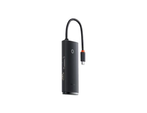 Baseus Lite Series wielofunkcyjny HUB USB Typ C - 2 x USB 3.0 / USB Typ C / HDMI 1,4 / SD/TF OTG cza