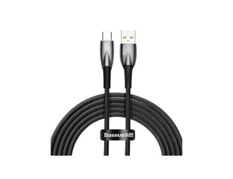 Baseus Glimmer Series kabel do szybkiego ładowania USB-A - USB-C 100W 480Mb/s 2m czarny