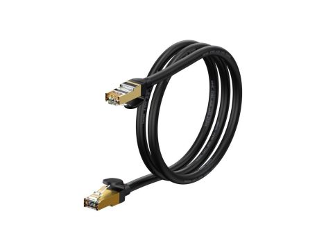 Baseus Speed Seven szybki kabel sieciowy RJ45 10Gbps 1m czarny (WKJS010101)