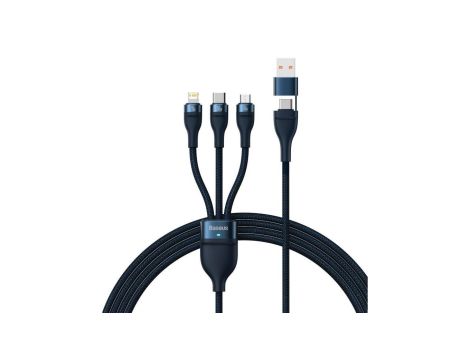 Baseus Flash Series II kabel USB Typ C / USB Typ A - USB Typ C / Lightning / micro USB 100 W 1,2 m n