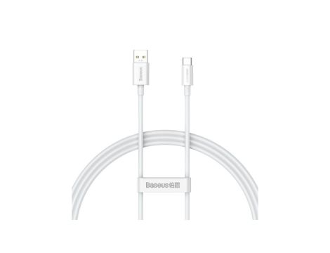 Baseus Superior Series kabel SUPERVOOC USB-A do USB-C 65W 1m biały