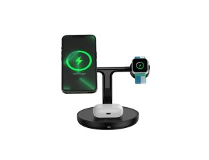 Baseus Swan ładowarka indukcyjna (kompatybilna z MagSafe) stojak do iPhone, Apple Watch, AirPods + k