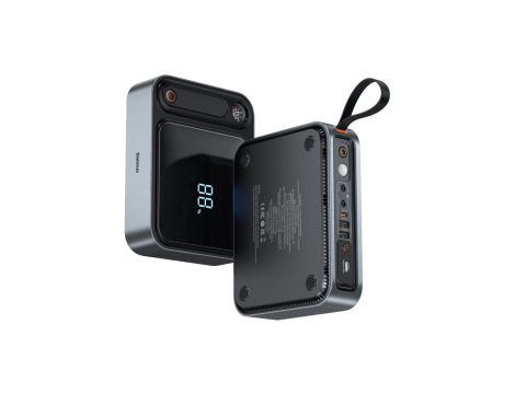 Jump starter Baseus Super Energy Ultra 3000A z powerbankiem 26800 mAh - czarny