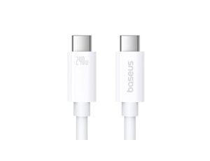 Kabel Baseus CB000066 USB-C - USB-C 240W PD 8K 60Hz 1m - biały