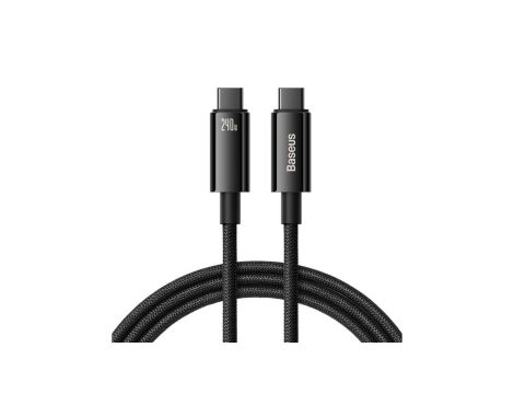 Kabel Baseus CAWJ040101 USB-C - USB-C 240W 480Mb/s 2m - czarno-szary