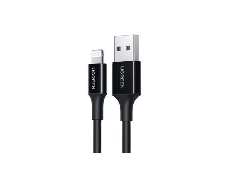 Kabel Ugreen US155 80822 USB-A / Lightning MFi 2.4A 1m - czarny