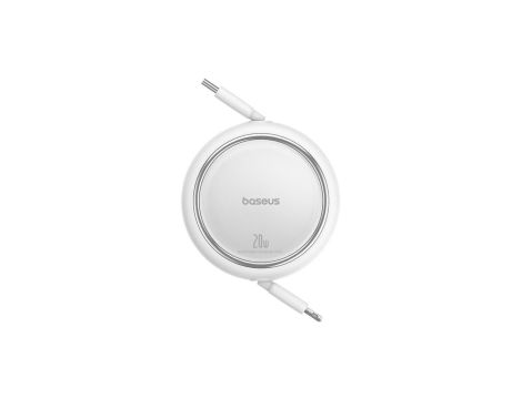 Kabel Baseus Free2Pull zwijany USB-C / Lightning 20W 1m - biały