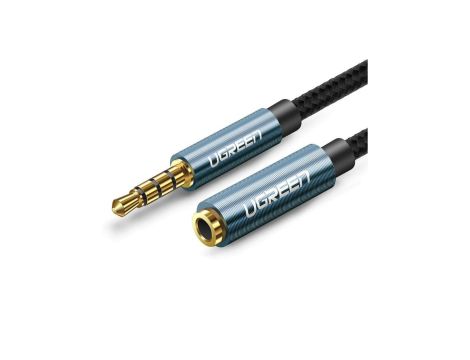 Ugreen kabel adapter przedłużacz AUX mini jack 3,5 mm 1,5m niebieski (AV118)