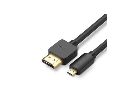 Kabel Ugreen HD127 micro HDMI - HDMI 2.0 4K 60Hz 2 m - czarny