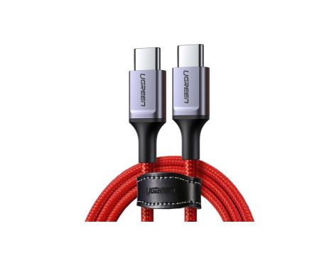 Kabel Ugreen US294 USB-C - USB-C 3A 480Mb/s 1m - czerwony
