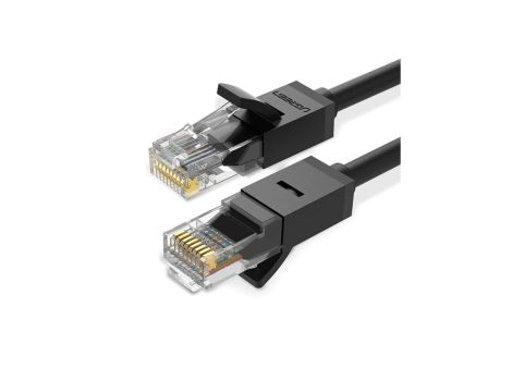 Ugreen kabel sieciowy internetowy LAN Ethernet U/UTP Cat. 6 1000Mb/s 15m czarny (NW102)
