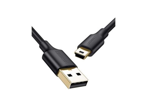 Ugreen kabel przewód USB - mini USB 480 Mbps 1 m czarny (US132 10355)