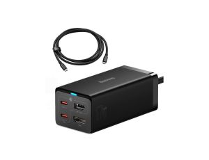 Ładowarka sieciowa GaN5 Baseus CCGP110201 HUB HDMI 2x USB-C / USB-A / HDMI 4K 30Hz 1,5m - czarna + k