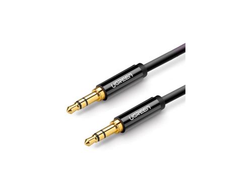 Ugreen kabel audio AUX wtyczka prosta minijack 3,5 mm 1m czarny (AV112)
