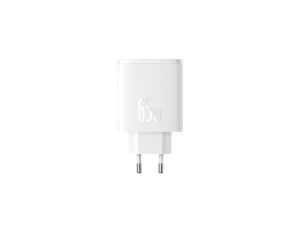 Ładowarka GaN Baseus Cube Pro 65W 2x USB-C USB-A - biała